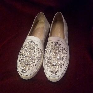 Stuart Weitzman decor pearl-embellished sneakers